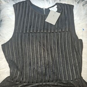 Anthropologie Gorgeous Black dress top size xs